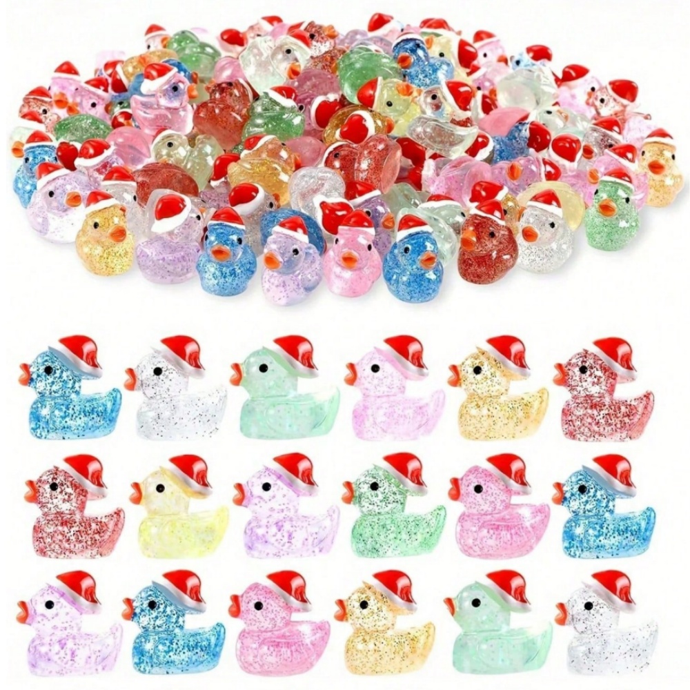 Resin Glitter Pack - Set de 50 Patitos de Goma