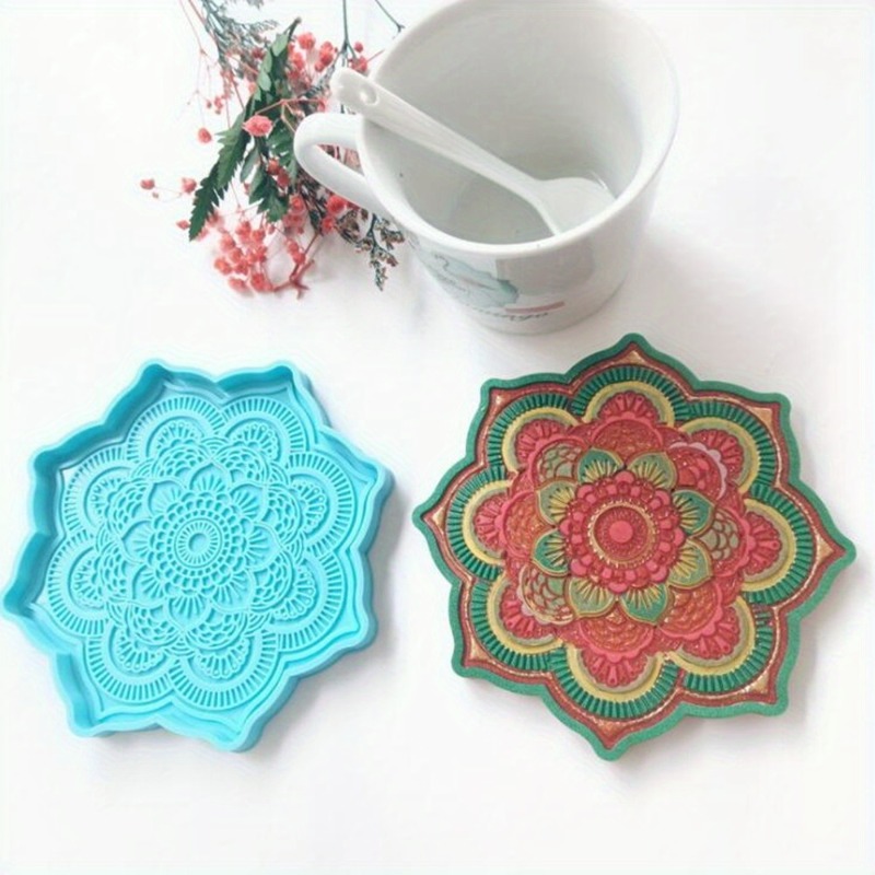 Molde de silicona con posavaso - Resin Craft Ideas reseña y precio